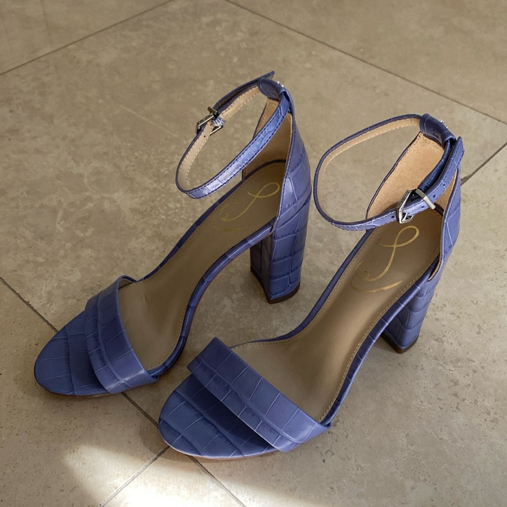 NWT!! Sam Edelman Dusty Violet Croc Heel